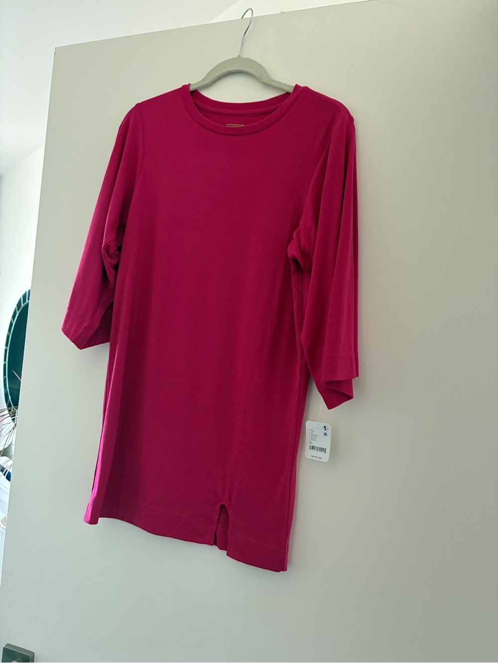 Free People Mini Dress in Fuchsia Pink